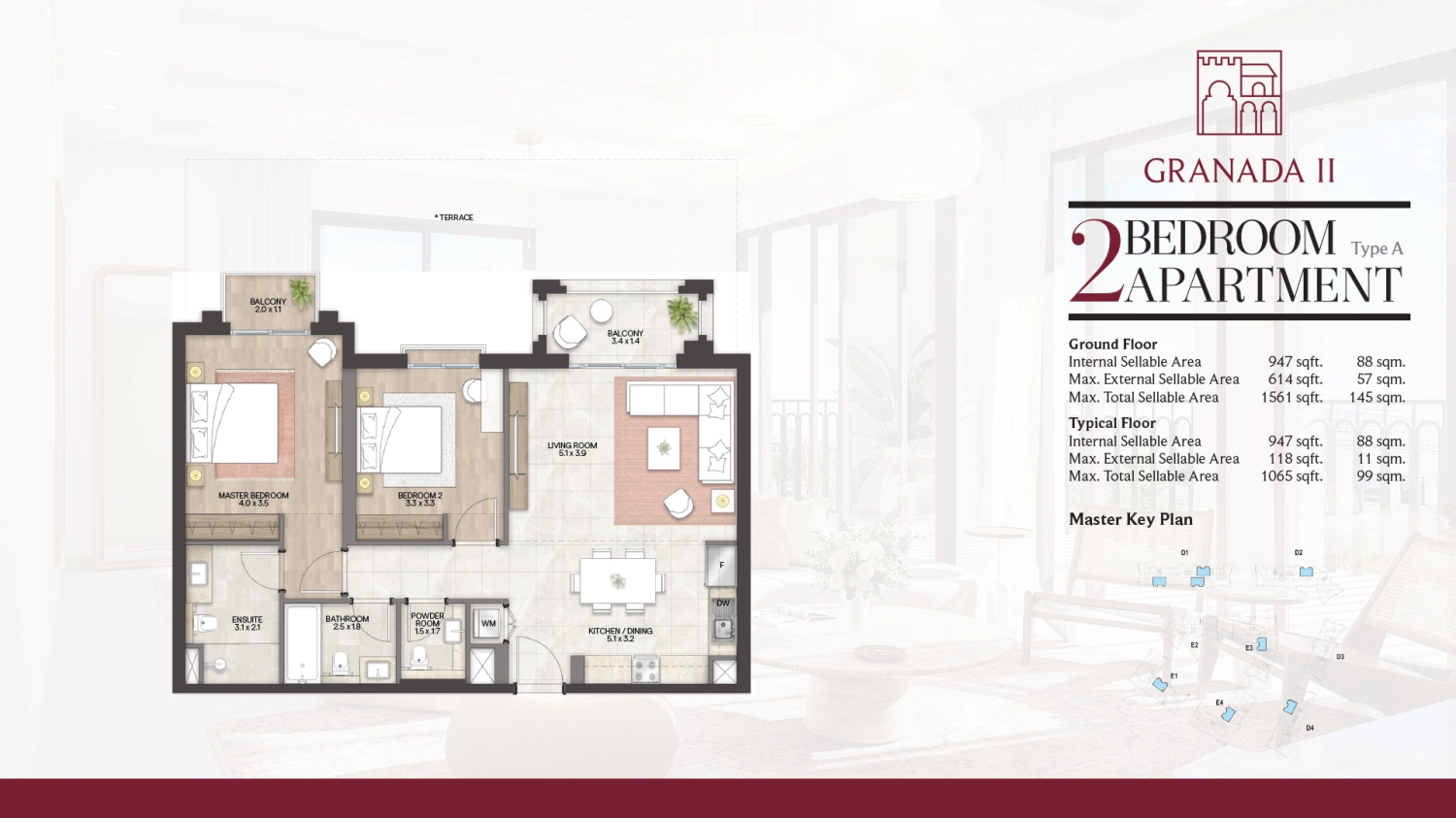 2 BR - Type A